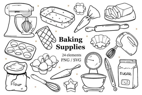 Baking Supplies SVG PNG Clipart: A Designer’s Real-World Review