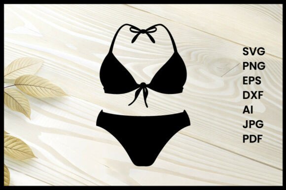 Bikini Silhouette Illustration