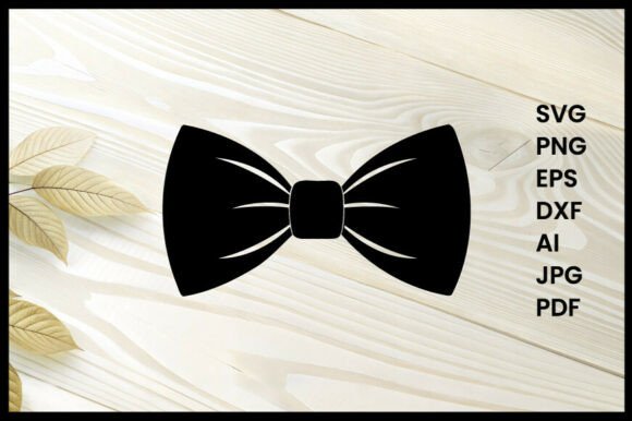 Bow Tie Silhouette Illustration