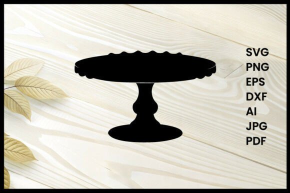 Cake Stand Silhouette Illustration Review for Real Embroidery Projects