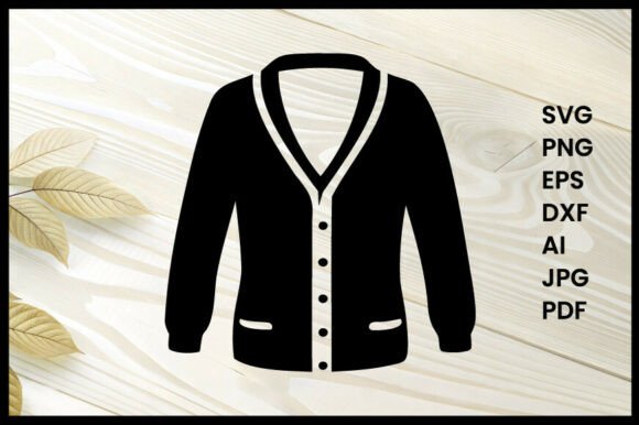 Cardigan Sweater Silhouette Illustration Review