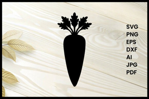 Carrot Silhouette Illustration