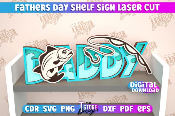 Father’s Day Shelf Sign 3D Shelf Sign