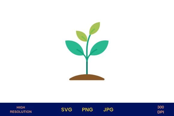 Green Seedling Growing in Brown Soil Pot