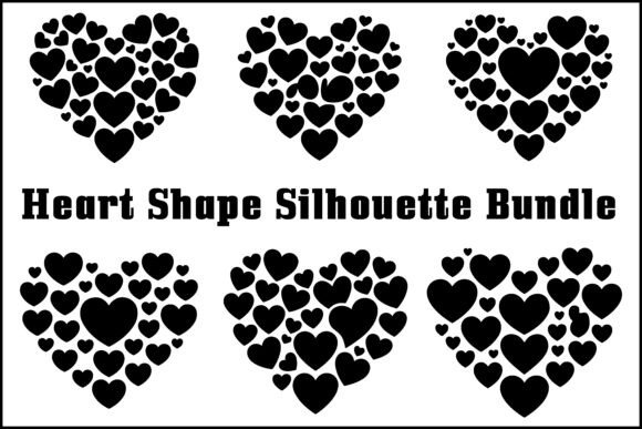 Heart Shape Silhouette Bundle