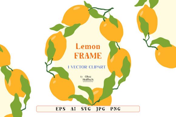 Summer Lemon Fruit Vector Border Frame Review for Real Projects