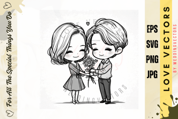 Weddingvectors - 2200542: A Romantic Embroidery Design for Real Projects